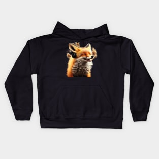 Smiling Musical Fox Kids Hoodie